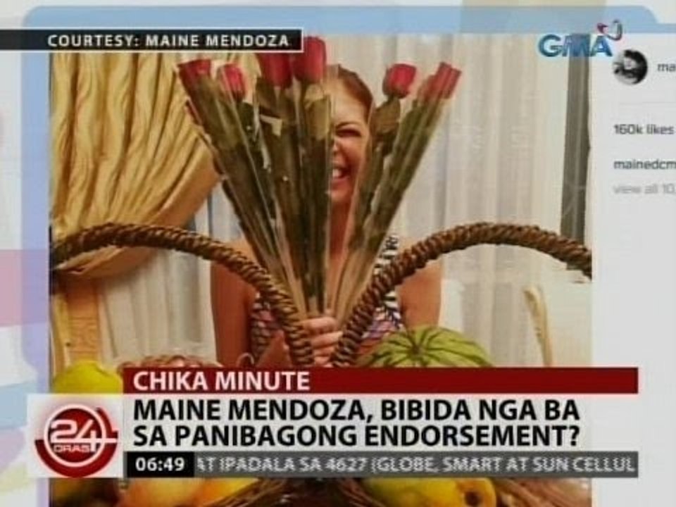 24Oras: Maine Mendoza, bibida nga ba sa panibagong  endorsement?