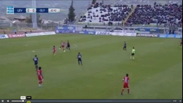Το γκολ του Βασιλείου - Λεβαδειακός - Ολυμπιακός 1-0 09.04.2017 (HD)