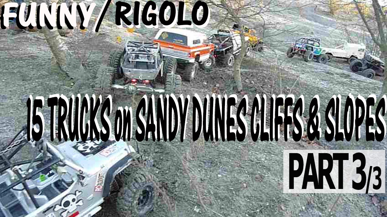 Trail Rigolo Franchissment tout terrain 4x4 6x6 Rc Scale Crawlers Dunes Falaises Pentes de Sable Abbaretz France Part3