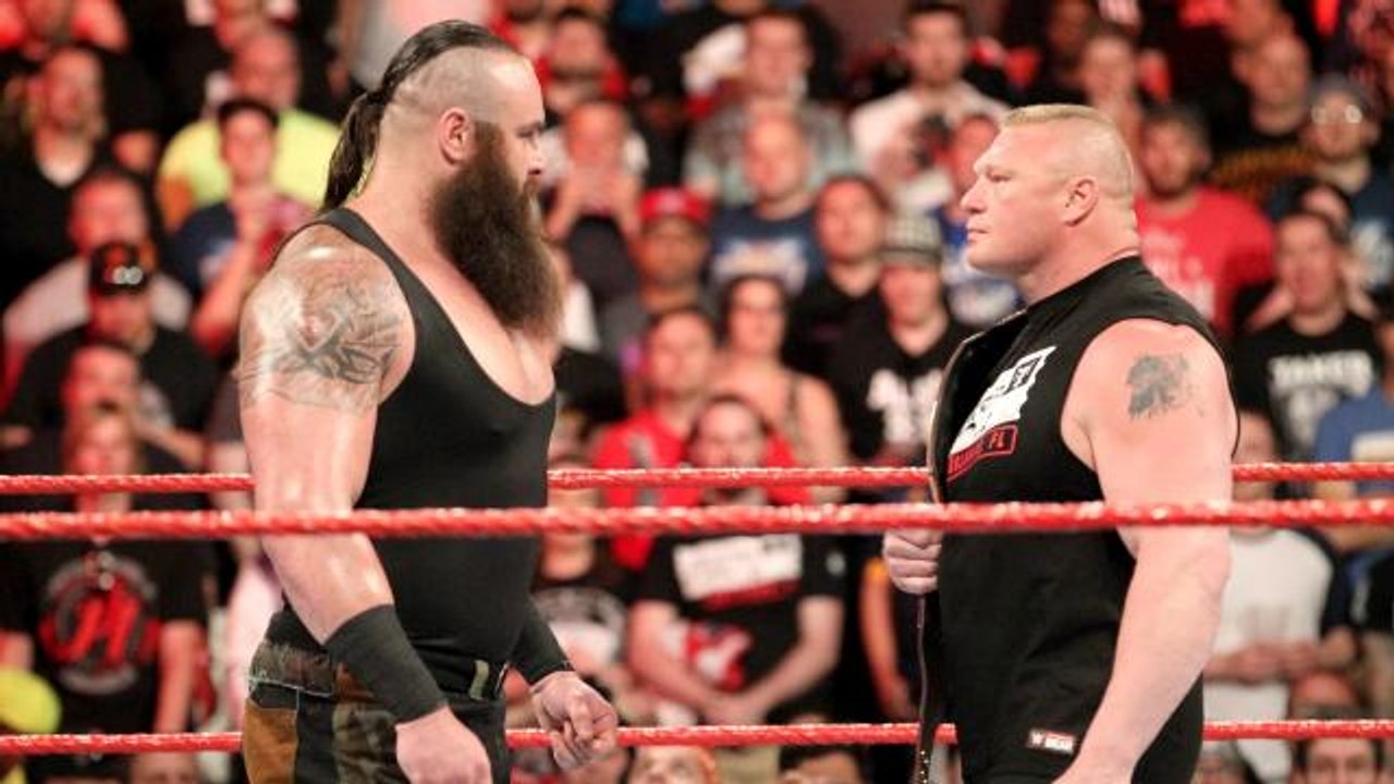 Braun Strowman puts Brock Lesnar on notice- Raw, April 3, 2017