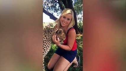 Çita ile Dost Olmayı Başaran Kadın