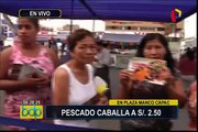 Produce: venta de pescado desde S/ 2.50 kg en plaza Manco Cápac de La Victoria