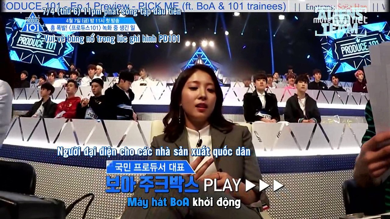 [VIETSUB || ALIENS TEAM] PICK ME (feat. BoA & 101 Trainees) - Produce 101 Season 2 - Ep.1 Preview