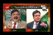 Sheikh Rasheed bashes on Indian Anchor and said him to Shut Up. Watch video