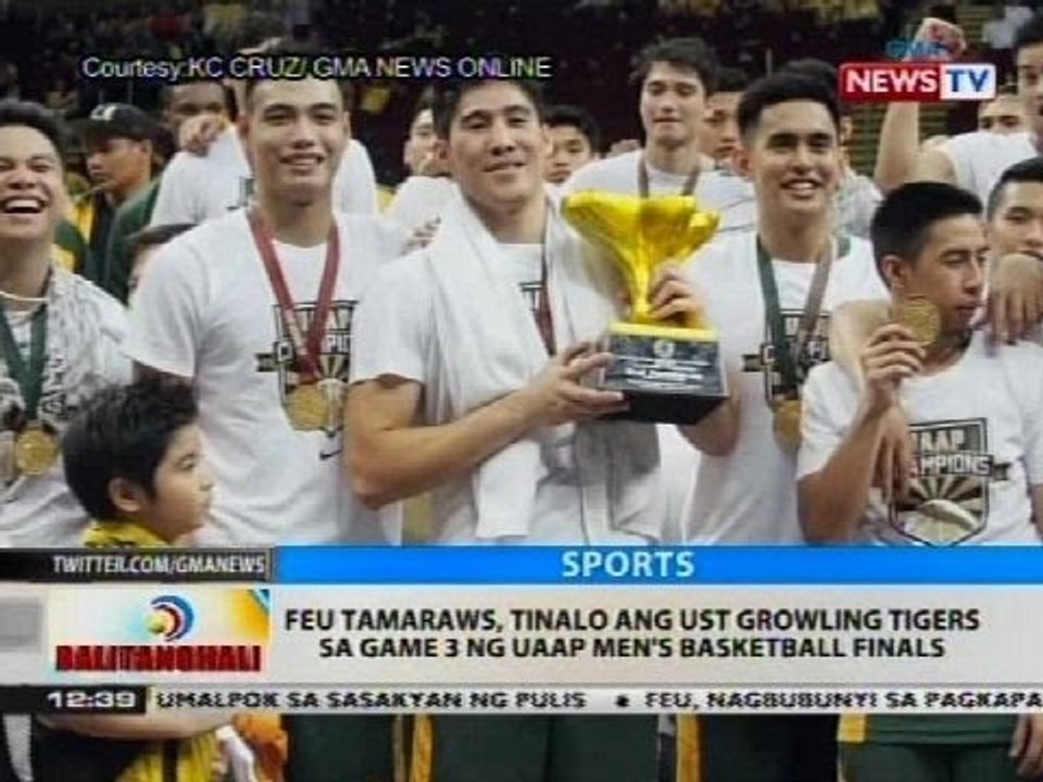 FEU Tamaraws, tinalo ang UST Growling Tigers sa Game 3 ng UAAP Men's Basketball Finals