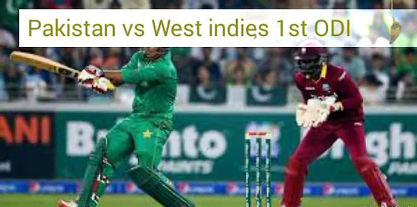 Pakistan vs West indies 1st ODI 2017 full scorecard highlight