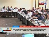 Air passenger bill of rights, inaprubahan na ng House Committee on Transportation