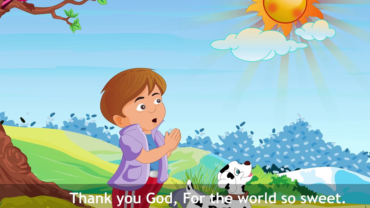 Kids Video - Thank You God _ English Prayer For Kids