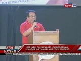 SONA: Rep. Neri Colmenares, inendorsong senador ng tambalang Poe-Escudero