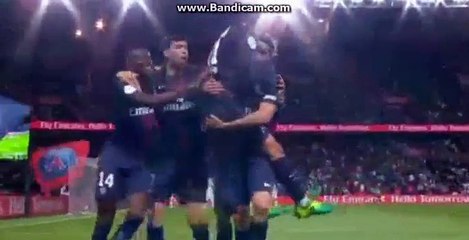DI Maria   Goal  HD   1-0 PSG VS Guingamp 09-04-2017