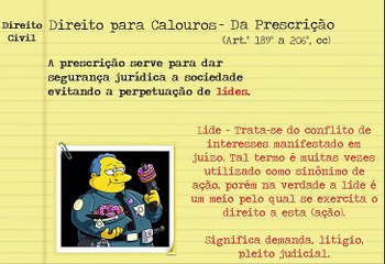Direito Civil - Prescrição