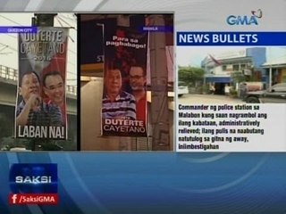 Saksi: Duterte-Cayetano posters, nagkalat sa Metro Manila