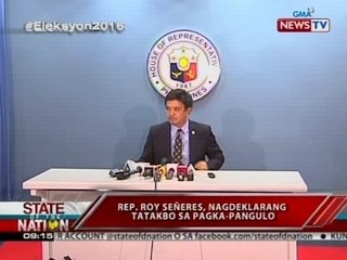 SONA: Rep. Roy Señeres, nagdeklarang tatakbo sa pagka-pangulo