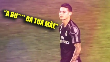 James Rodríguez XINGA Zidane após ser substituído