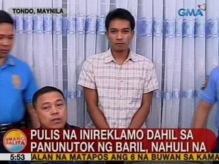 UB: Pulis na inireklamo dahil sa panunutok ng baril sa Tondo, Maynila, nahuli na