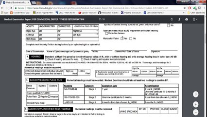 CDL MEDICAL DOT CERTIFICATION