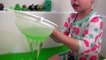 Slime Baff Bath Fun & Learn The Color Green _ SISreviasdasd