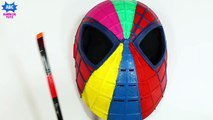 Learn Colors for Toddlerasdasds Spiderman Face Painting Finger Family Song _ Spider-Man Mask Body P