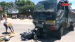 Quảng Ngãi - Ô tô tải cán xe máy, một người tử vong tại chỗ