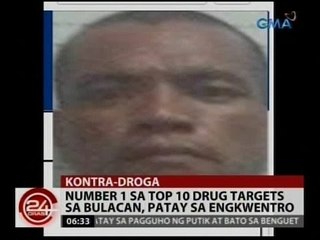 24Oras: No. 1 sa Top 10 drug targets sa Bulacan, patay sa engkwentro