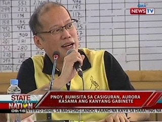SONA: PNoy, bumisita sa Casiguran, Aurora kasama ang kanyang gabinete