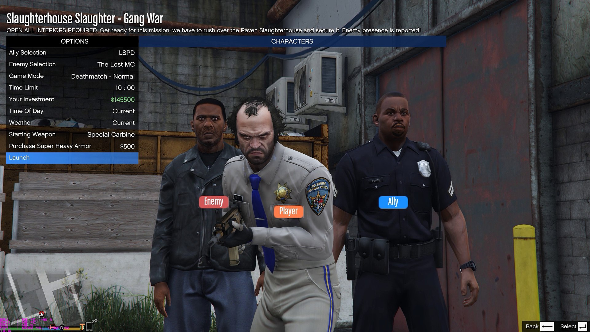 Gta V Lspd Vs Lost Mc On The Slaughterhouse 1440p Gameplay Gang War Mod Video Dailymotion