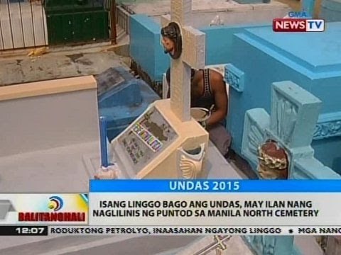 BT: Isang linggo bago ang Undas, may ilan nang naglilinis ng puntod sa Manila North Cemetery