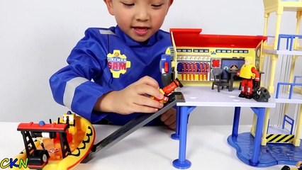 HD Fireman Sam Ocean Rescue Centre Playset Toys Unboxing And Playing Fun With Ckn Toys-uGrow7