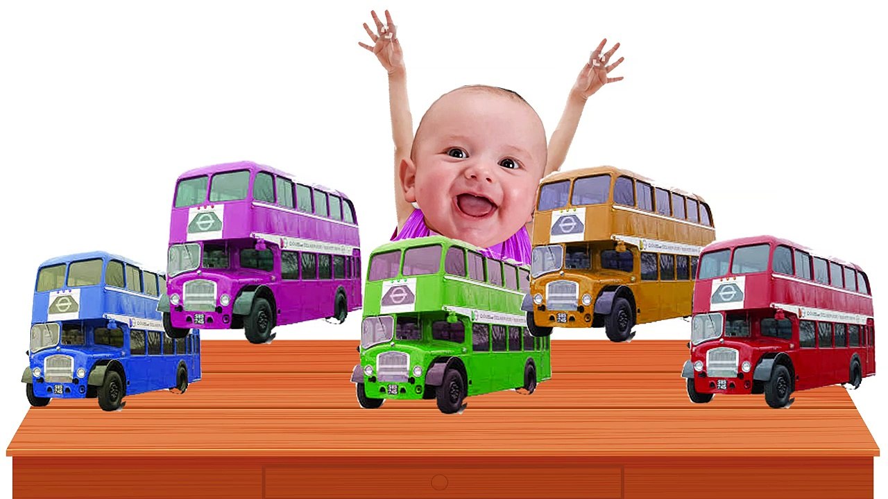 Bad Baby Learn Colors Bus - Learning Colors With Bad Baby Crying - Finger Family Song
