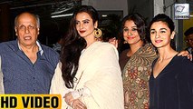 Rekha & Vidya Balan's CANDID Moment At 'Begum Jaan' Screening