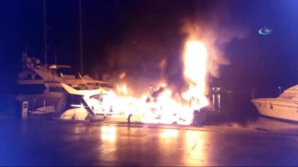 Marmaris'te Yat Yangını: 1 Ölü, 2 Yaralı