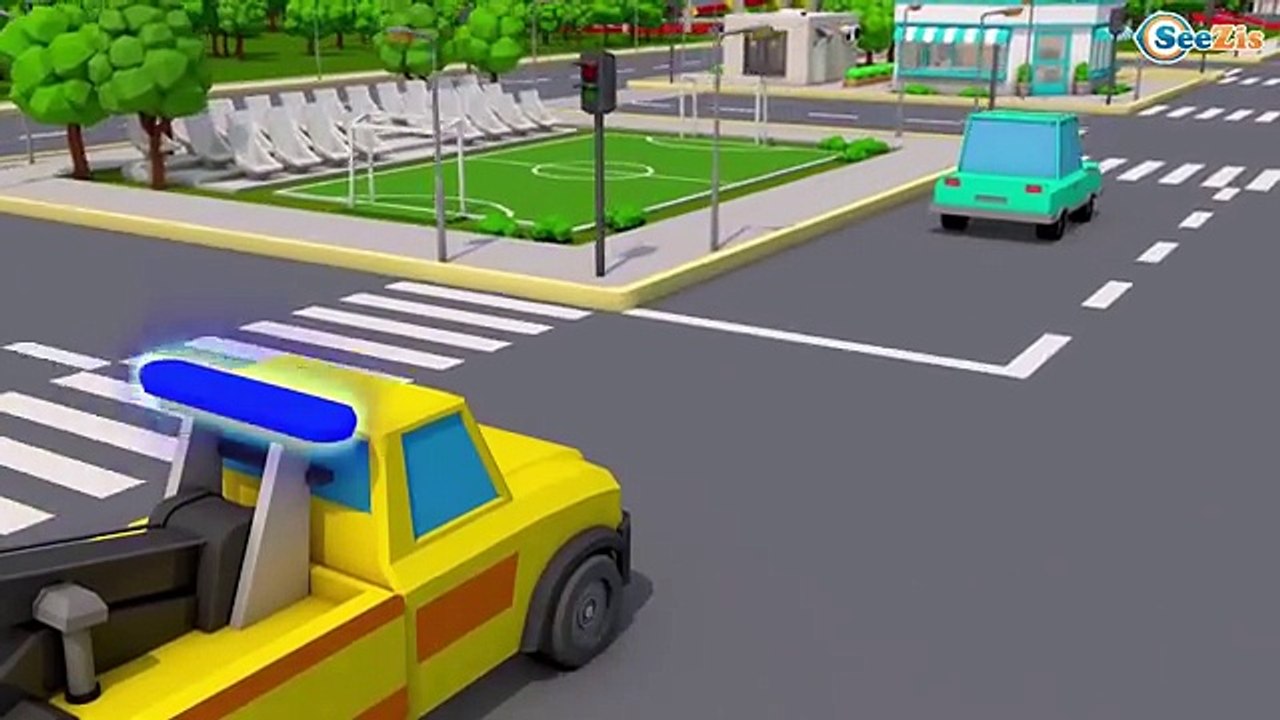 Learn Car w FUN GIANT Truck - Cars For Kids - Children Video part 6 3D Cars & Truck Stories