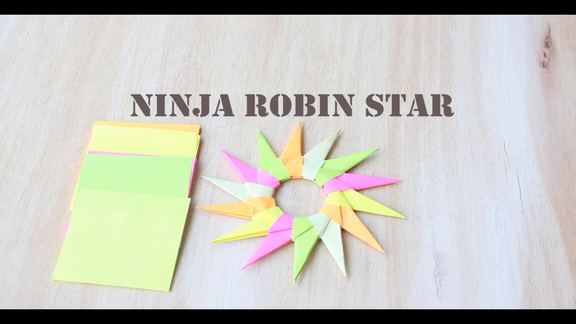 How To Make Robin Ninja Star Origami