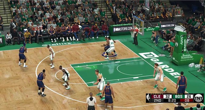 NBA 2K17 Kyrie Irving & LeBron James Highlights at Celtics 2017.03.01