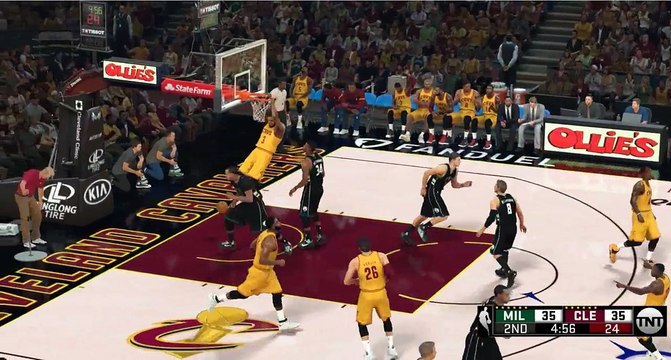 NBA 2K17 Kyrie Irving & LeBron James Highlights vs Bucks 2017.02.27