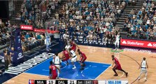 NBA 2K17 Seth Curry & Mavericks Highlights vs Heat 2017.02.27
