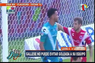 Pedro Gallese sorprendió con su accionar para salvar al Veracruz