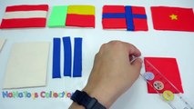 Play-Doh Flags Crafted Viet Nam USA United Kingdom Australia Romania