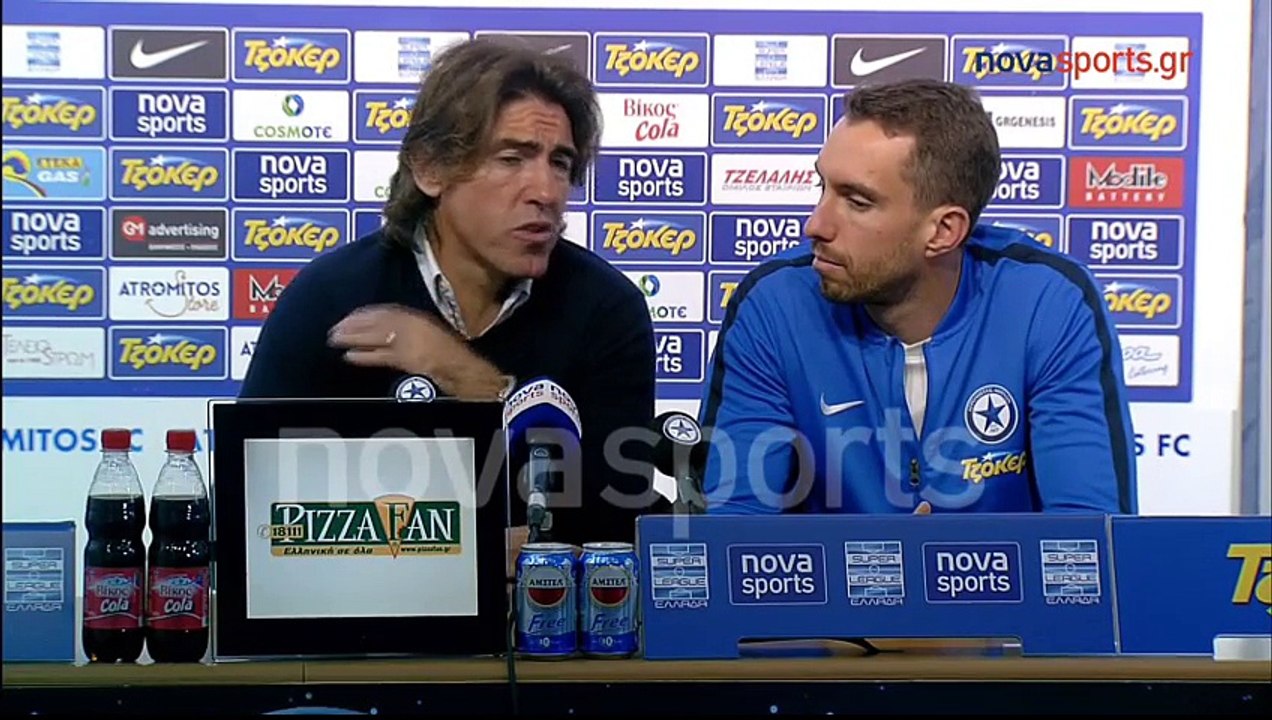 28η Ατρόμητος-ΑΕΛ 0-0 2016-17 Συνέντευξη τύπου (Novasports)