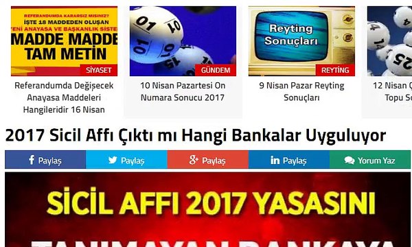 2017 Sicil Affı Çıktı mı Hangi Bankalar Uyguluyor