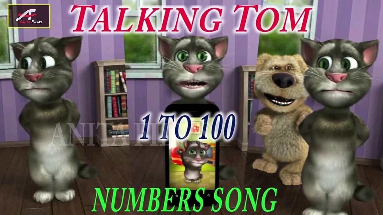 Numbers Song & My Talking Tom - Learn To Count 1-100 Numbers - The Numbers Song - Tom Song | HD 2016 - 2017