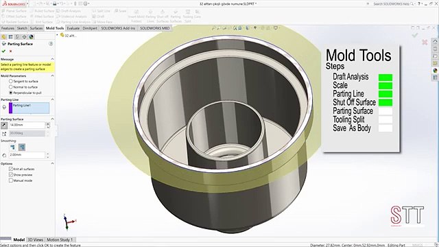 Solidworks Mold Tools Araçları ile Kalıp Çıkarma
