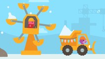 Digger Cartoons for Children - Backhoe, Excavator and Crane - Construction trucks for children