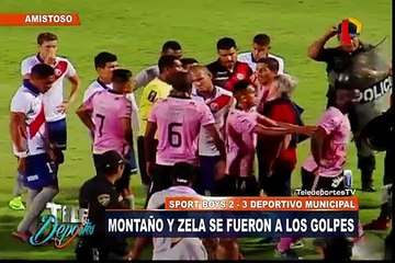 Johnnier Montaño y Adrián Zela se fueron a los golpes en amistoso
