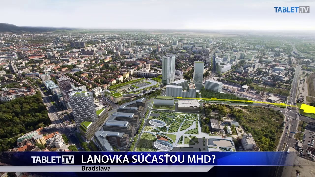 Plánovanú lanovku nad Dunajom chce developer prepojiť so železnicou