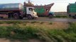 500 plus Trucks are lined up to unload in Sohrab Goth Cow Mandi 2016
