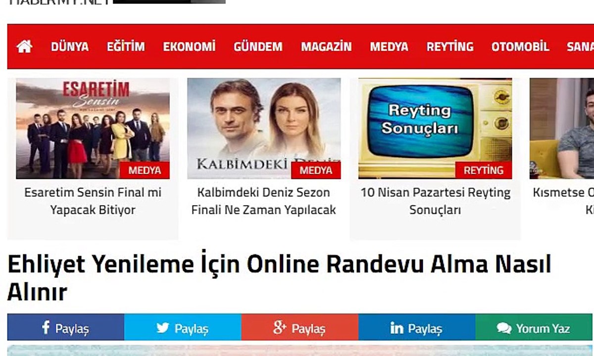 Ehliyet Yenileme İçin Online Randevu Alma Nasıl Alınır