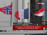 QRT: Watawat ng France sa French Embassy, naka-half mast