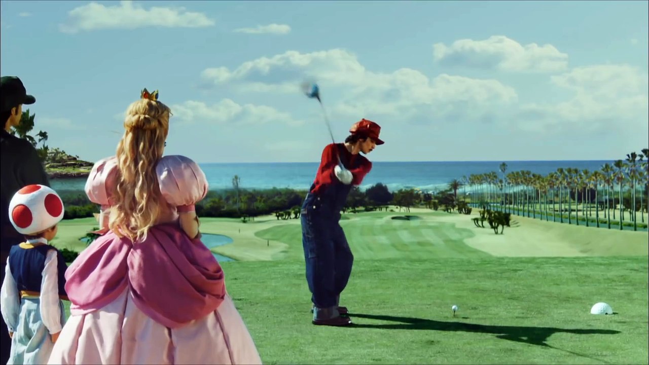 La publicité Suntory avec du Mario Sports Superstars