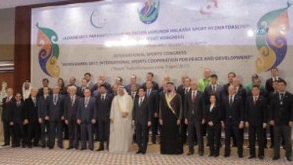 Polimeks'in İnşa Ettiği Aşkabat Olimpiyat Kompleksi'nde Spor Gösterisi